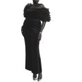 Plus Size Women's Flare Leg Tuxedo Trouser by ELOQUII in Black (Size 16)