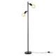 B.K.Licht - Vintage Floor Lamp with Foot Button, Swivelling, E27 Socket, Max. 10 Watt, Reading Lamp, Decorative Living Room Lamp, Uplighter, Floor Lamp, Living Room Lamp, Industrial, 19 x 142 cm,