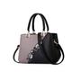 NICOLE & DORIS Handbags fashionable women's handbags for ladies flower pattern crossbody bags splicing color shoulder bags Gray