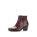 Gabor Women Ankle Boots, Ladies Ankle boots,removable insole,low boots,half boots,bootie,ankle high,zipper,Red (bordeaux) / 25,40 EU / 6.5 UK