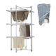 3 Tier Electric Clothes Airer - Deluxe Folding Heated Clothes Dryer | 220W Energy-Efficient 24 Rails, 111cm Indoor Rack - Lightweight & Foldable, Space Saving, Fast Drying, Portable For Easy Storage