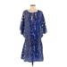 Les Petites... Collection Casual Dress: Blue Dresses - Women's Size Small