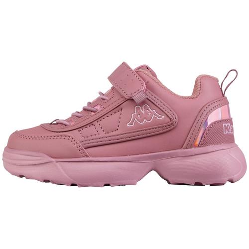 Sneaker KAPPA Gr. 26, bunt (lila, rosé) Kinder Schuhe Sneaker – mit irisierenden Details