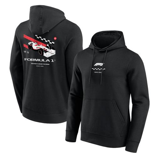Sweat à capuche graphique de voiture en détresse de Formule 1 - Homme Taille: XL