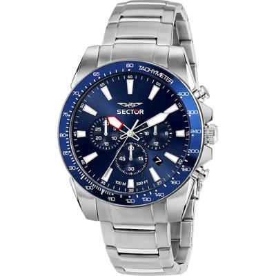 Sector Chronograph Edelstahl, Aluminium blau Herren Image
