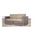 Beachcrest Home™ Arreola Fully Assembled 66" Wide Outdoor Wicker Loveseat w/ Cushions All - Weather Wicker/Wicker/Rattan in Gray/Brown | Wayfair