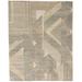 Brown/Gray 102 x 66 x 0.5 in Area Rug - Tufenkian Malmo Rectangle Geometric Hand-Knotted Area Rug in Blue/Brown/Green/Taupe | Wayfair