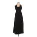 3.1 Phillip Lim Cocktail Dress - A-Line Halter Sleeveless: Black Print Dresses - Women's Size 4