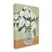 Stupell Industries White Hydrangea Flower Bouquet Vase Still Life by Annie Warren - Rectangle Painting on Canvas Canvas | Wayfair an-425_cn_16x20