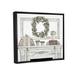 Stupell Industries Festive Wreath Cozy Fireplace Mantel Rustic Design by Cindy Jacobs - Floater Frame Rectangle Print on Canvas Canvas | Wayfair