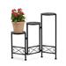 Ophelia & Co. Lydon 3 Step Folding Plant Stand Metal in Black | Wayfair 9599564043994FBC97941AEB48D4EB79