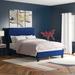 Etta Avenue™ Kayden Tufted Low Profile Bed Upholstered/Polyester in Blue | King | Wayfair 530DF9BBC1BD42FDBA85CE098978A908