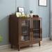 Corrigan Studio® Timberline 31" Kitchen Pantry Wood in Brown | 31 H x 31.5 W x 15.7 D in | Wayfair C697144F02A14A6DA03934937C579EEB