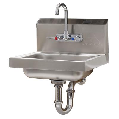 Advance Tabco 7-PS-54 Wall Mount Commercial Hand Sink w/ 14"L x 10"W x 5"D Bowl, Standard Faucet, Silver