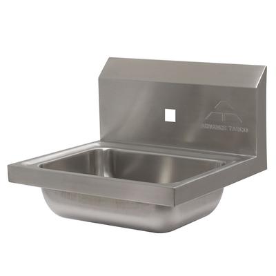 Advance Tabco 7-PS-71 Wall Mount Commercial Hand Sink w/ 14"L x 10"W x 5"D Bowl, Basket Drain, Silver