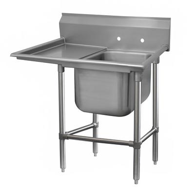 Advance Tabco 94-21-20-24L 50" 1 Compartment Sink w/ 20"L x 20"W Bowl, 14" Deep, Stainless Steel