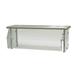 Advance Tabco DSG-15S-60 Sleek Shield 60" Multi-Use Sneeze Guard w/ Stainless Top Shelf - 15"D, Counter-Mount, Glass, Stainless Steel Top Shelf, 60" x 15" x 18", Clear