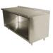 Advance Tabco EF-SS-366 72" Dish Cabinet w/ Open Base & 1 1/2" Backsplash, 36"D, Stainless Steel