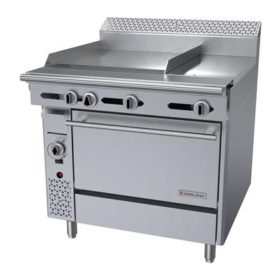 Garland C36-3C LP 36" Commercial Gas Range w/ Hot Top/Griddle & Convection Oven, Liquid Propane, Stainless Steel, Gas Type: LP