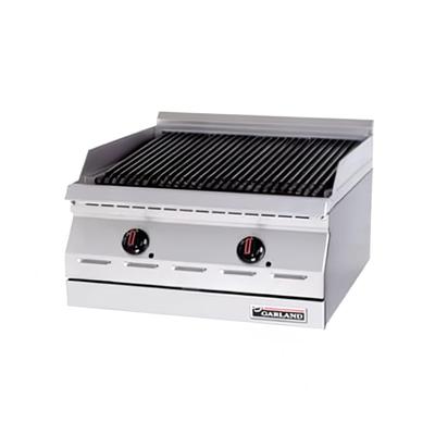 Garland GD-24RBFF LP 24" Countertop Charbroiler w/ High Lo Valve Control & Piezo Spark Ignition, Liquid Propane, Stainless Steel, Gas Type: LP