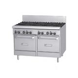 Garland GFE48-8LL 48" 8 Burner Commercial Gas Range w/ (2) Space Saver Ovens, Liquid Propane, Stainless Steel, Gas Type: LP