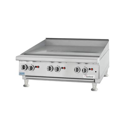 Garland GTGG36-GT36M LP 36" Gas Commercial Griddle w/ Thermostatic Controls - 1" Steel Plate, Liquid Propane, Stainless Steel, Gas Type: LP