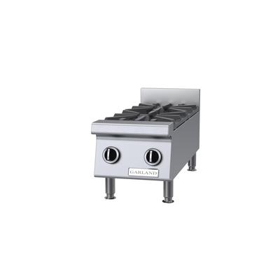Garland GTOG12-2 12" Gas Hotplate w/ (2) Burners & Manual Controls, Natural Gas, Stainless Steel, Gas Type: NG