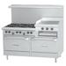 Garland U36-4G12R 36" 4 Burner Commercial Gas Range w/ Griddle & Standard Oven, Natural Gas, Stainless Steel, Gas Type: NG