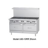 Garland U60-10RR 60" 10 Burner Commercial Gas Range w/ (2) Standard Ovens, Natural Gas, Stainless Steel, Gas Type: NG