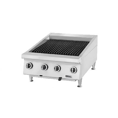 Garland UTBG24-AR24 LP 24" Countertop Charbroiler w/ Cast Iron Grates - Manual Controls, Liquid Propane, Stainless Steel, Gas Type: LP