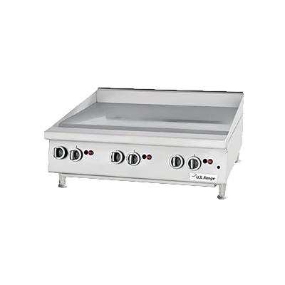 Garland UTGG24-GT24M NG 24" Gas Griddle w/ Thermostatic Controls - 1" Steel Plate, Natural Gas, Commercial Countertop - Durable Restaurant Griddle, Stainless Steel, Gas Type: NG