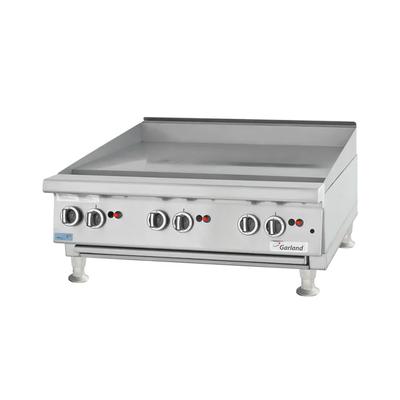 Garland UTGG60-GT60M LP 60" Gas Griddle w/ Thermostatic Controls - 1" Steel Plate, Liquid Propane, Commercial Countertop, 140K BTU - Durable Restaurant Griddle, Stainless Steel, Gas Type: LP