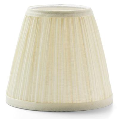 Hollowick 295I Pleated Slim Line Fabric Lamp Shade w/ Fire Retardant Fabric & Liner, 5x4 1/2