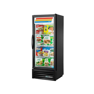 True GDM-12F-HC~TSL01 BLK 24 7/8" 1 Section Display Freezer w/ Swing Door - Bottom Mount Compressor, Black, 115v | True Refrigeration
