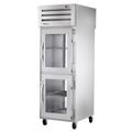 True STR1R-2HG-HC Spec Series 27 1/2" 1 Section Reach In Refrigerator, (2) Right Hinge Glass Door, 115v, Silver | True Refrigeration