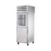 True STR1RPT-1HG/1HS-1G-HC Spec Series 27 1/4" 1 Section Pass Thru Refrigerator, (2) Glass Doors, (1) Solid Door, Right Hinge, 115v, Silver | True Refrigeration