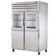 True STR2R-2HG/2HS-HC Spec Series 52 3/5" 2 Section Reach In Refrigerator, (2) Glass Doors, (2) Solid Doors, Left/Right Hinge, 115v, Stainless Steel