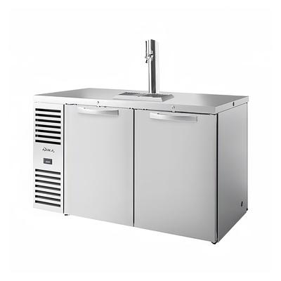True TDR60-PTSZ1-L-S-SS-SS-1 60" Kegerator Pass-Thru Commercial Beer Dispenser, 2 Keg Capacity - 2 Column, Stainless, 115v, 1 Column, Stainless Steel