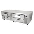 True TRCB-72-HC 72" Chef Base w/ (4) Drawers - 115v, 18-gauge Stainless Steel Top, Silver | True Refrigeration