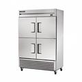 True TS-49F-4-HC 54" 2 Section Reach In Freezer, (4) Solid Doors, 115v, Silver | True Refrigeration