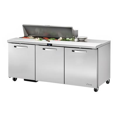 True TSSU-72-12-HC~SPEC3 ADA 72" Spec Series Sandwich/Salad Prep Table w/ Refrigerated Base, 115v, 12 Pan, Stainless Steel | True Refrigeration