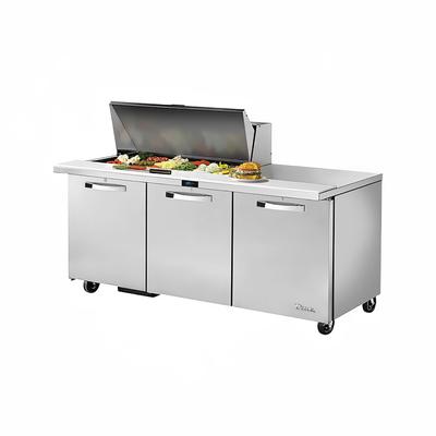 True TSSU-72-18M-B-HC~SPEC3 ADA 72" Spec Series Mega Top Sandwich/Salad Prep Table w/ Refrigerated Base, 115v, Stainless Steel | True Refrigeration