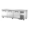 True TUC-93-HC 93" W Undercounter Refrigerator w/ (3) Sections & (3) Doors, 115v, Silver | True Refrigeration