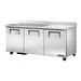 True TWT-72-HC ADA 72" Worktop Refrigerator w/ (3) Sections, 115v, Silver | True Refrigeration