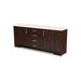 Forbes Industries 5987 Waiter's Station w/ (4) Drawers & (2) Shelves - Avonite Top, Wood Cabinet, Brown