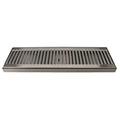 Micro Matic DP-120D-16 Surface Mount Drip Tray Trough w/ 5/8" Drain - 16"W x 5"D, Stainless Steel