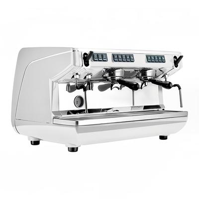 Nuova Simonelli APPIALIFE2GRVOLPEARL Automatic Volumetric Commercial Espresso Machine w/ 2 Groups & 11 liter Boiler - 220v/1ph, Pearl, White