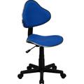 Flash Furniture BT-699-BLUE-GG Swivel Task Chair w/ Low Back - Blue Polyester Upholstery