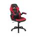 Flash Furniture CH-00095-RED-GG Swivel Gaming Chair w/ Black & Red LeatherSoft Back & Seat - Black Base w/ Casters