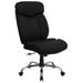 Flash Furniture GO-1235-BK-FAB-GG Swivel Big & Tall Office Chair w/ High Back - Black Fabric Upholstery